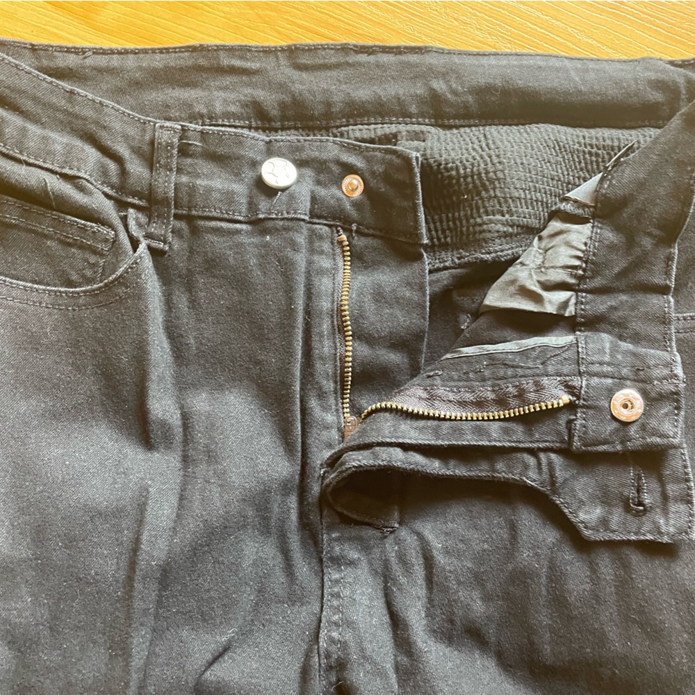 Men's Black Cargo Motorcycle Pants - Classic Utility Style - Picture 4 of 8